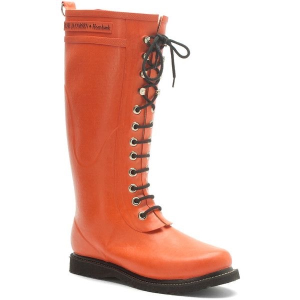 Ilse Jacobsen Hornbaek lace up rubber boot